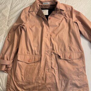 London Fog Jacket with removable fleece lining, Dusty Rose, Size 13-14, Preowned